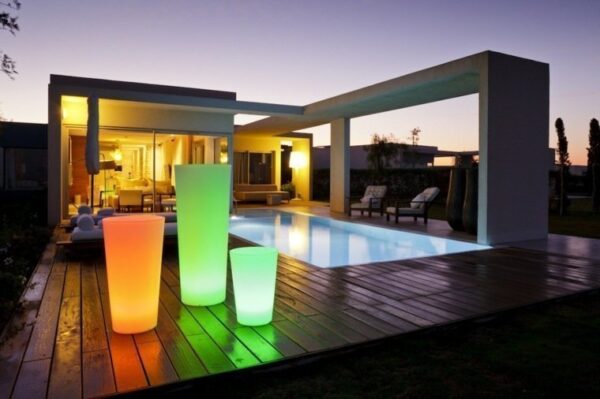 Macetas luminosas